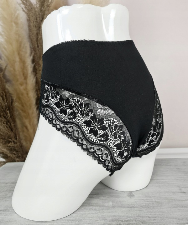 3x MAJTKI KORONKOWE Figi Bawełniane JAKOŚĆ 4XL/5XL