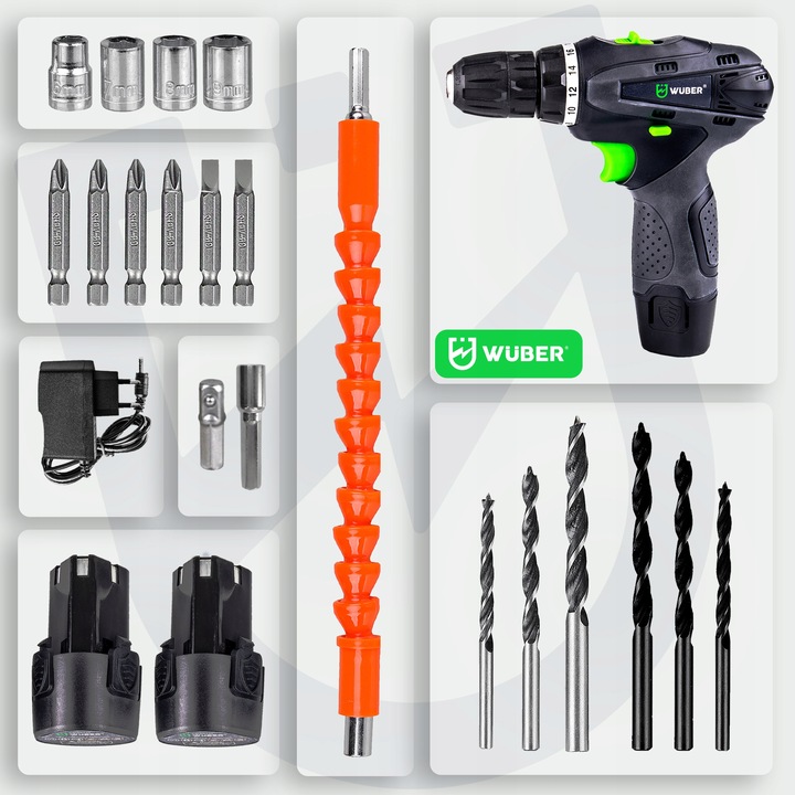 WIERTARKO WKRĘTARKA AKUMULATOROWA 2XAKU + WALIZKA