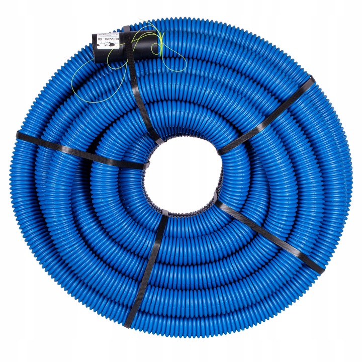 RURA KARBOWANA AROT 40mm 50m PESZEL DO ZIEMI Z PILOTEM NIEBIESKA DVR