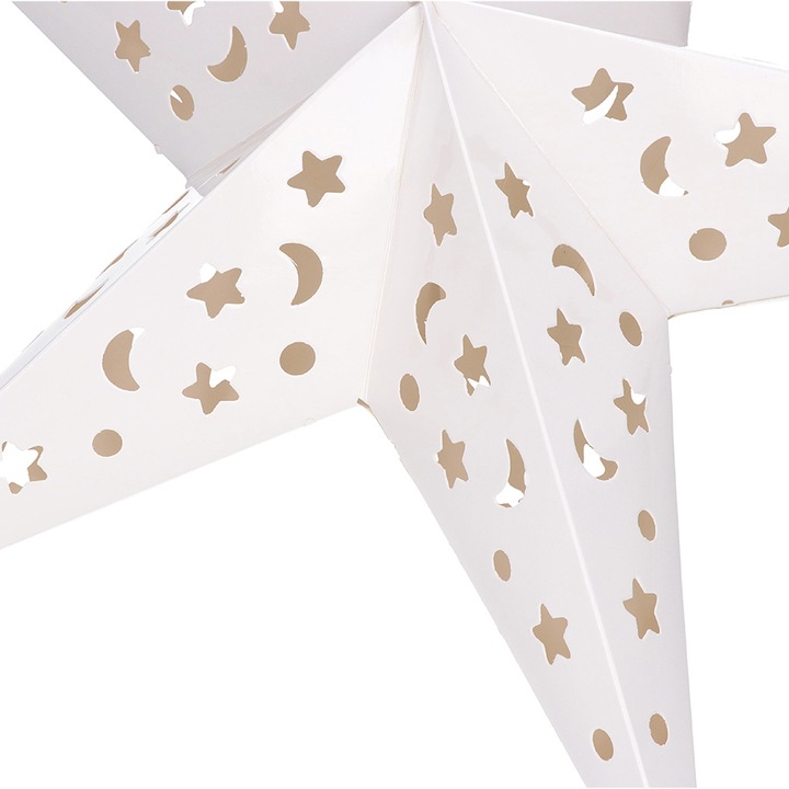 GWIAZDA 3D SKŁADANA ŚWIĄTECZNA WITRAŻ PAPIEROWA