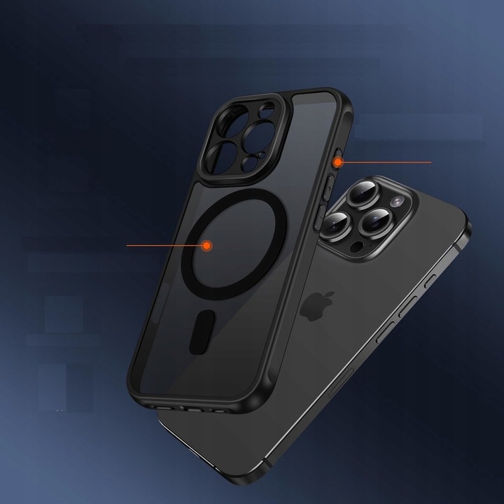 ETUI do IPHONE 16 Pro Max do Magsafe MATOWE MAGNETYCZNE WZMACNIANE 2x SZKŁO