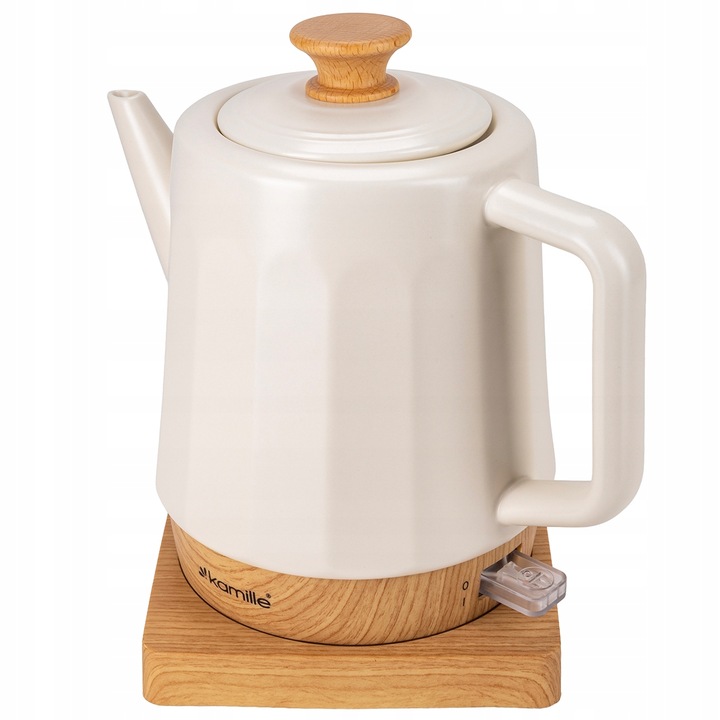 CZAJNIK ELEKTRYCZNY BEZPRZEWODOWY CERAMICZNY KAMILLE 1500 W 1,5 L