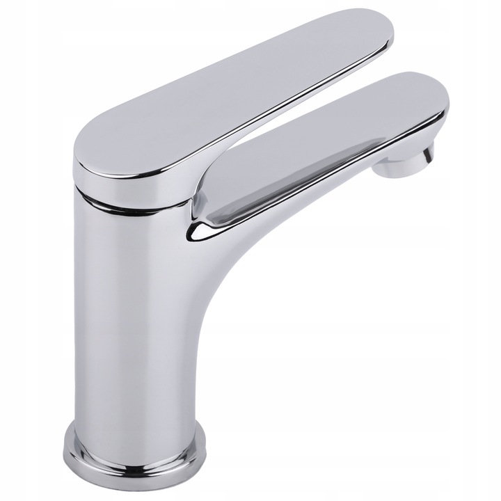 Bateria umywalkowa stojąca chrom kran łazienkowy srebrny YOKA HOME