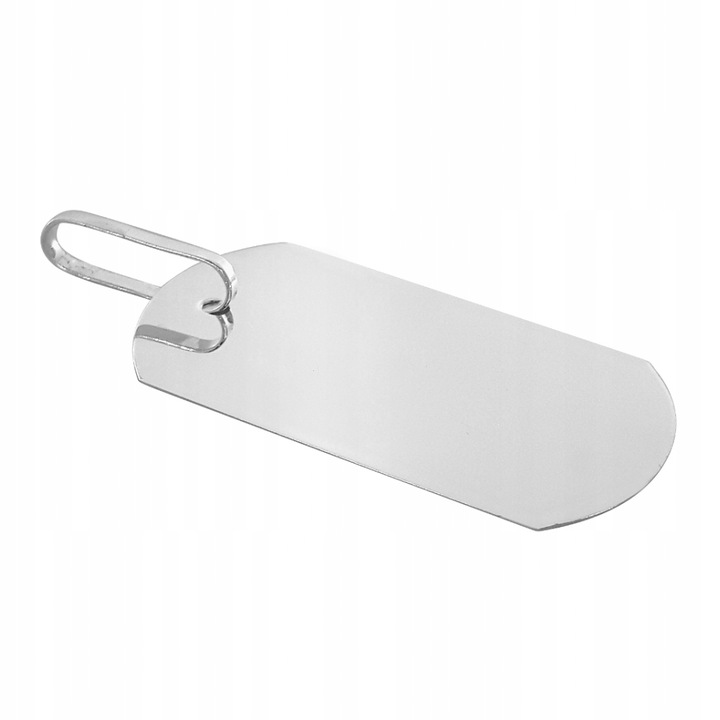 SREBRNY NIEŚMIERTELNIK WOJSKOWY PRÓBA 925 + GRAWER