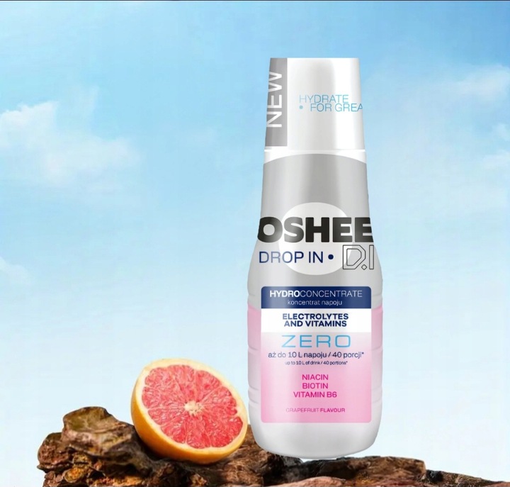 OSHEE ZERO SYROP KONCENTRAT DO SODASTREAM Grejpfrut Elektrolity i witaminy