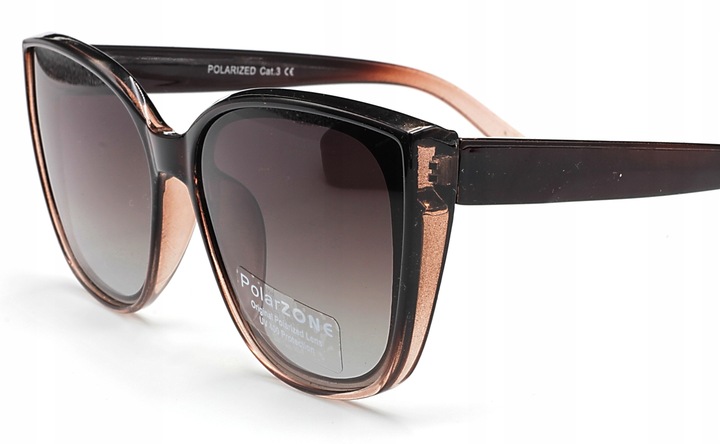 Okulary przeciwsłoneczne damskie polaryzacyjne z etui worek Polarzone UV400