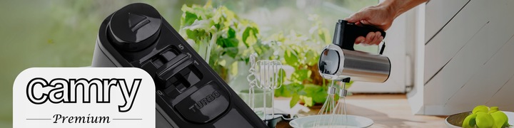 Mocny Mikser ręczny kuchenny 900W 5 PRĘDKOŚCI + 6 KOŃCÓWEK Wolny start