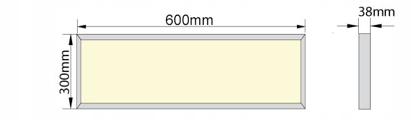 Panel LED Sufitowy 36W Plafon Natynkowy 60 x 30cm CCD PREMIUM SuperLED