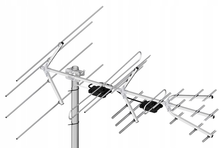 ANTENA DVB-T2 COMBO A2810 5-12/21-48 VHF/UHV DIPOL