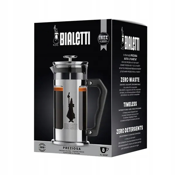 Zaparzacz do kawy French Press Bialetti 1l stalowy