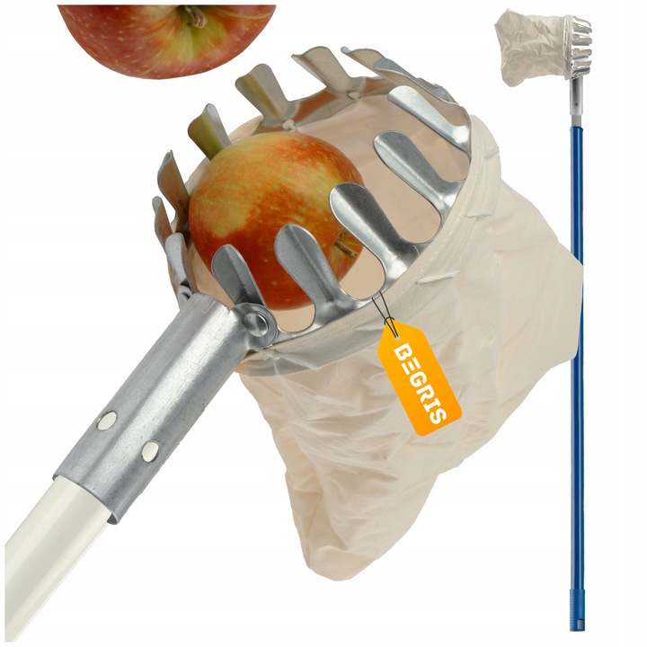 ZBIERAK DO OWOCÓW JABŁEK ZRYWAK 2 M ZRYWANIA KOSZYK NA OWOC PODBIERAK