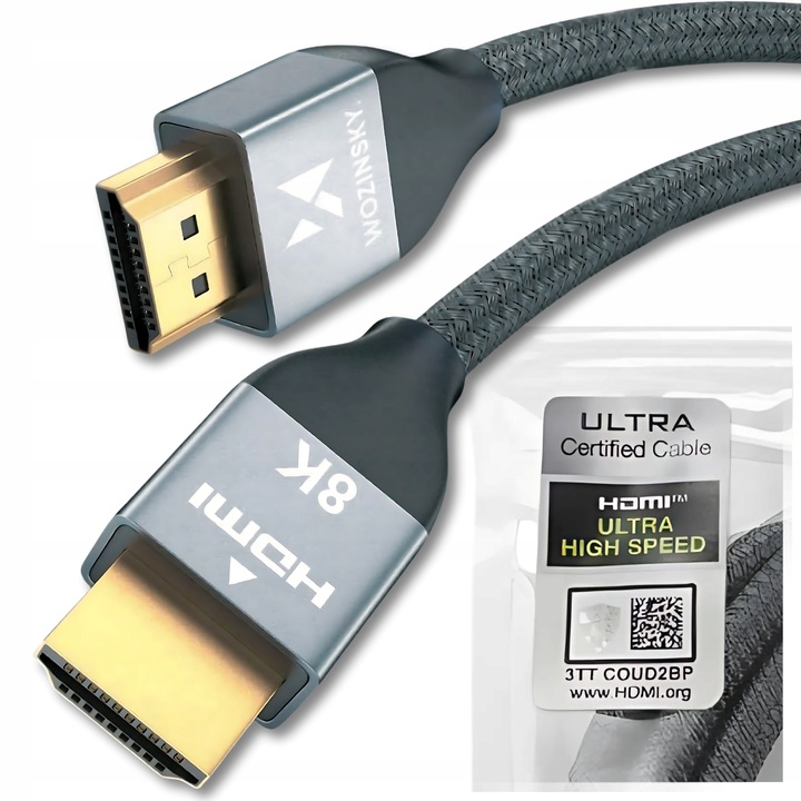 KABEL HDMI 2.1 8K 4K eARC PRZEWÓD PRZYŁĄCZE HDMI DO TV PS5