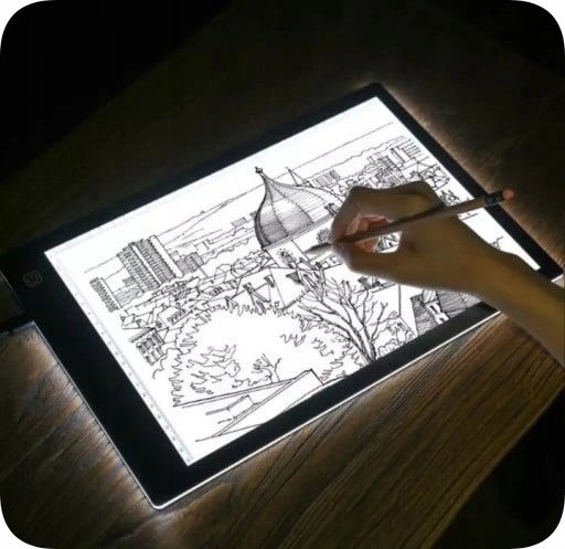 TABLET GRAFICZNY Deska Kreślarska do Rysowania TABLICA LED