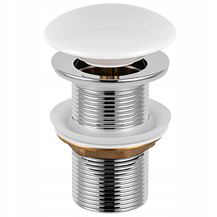 KOREK DO UMYWALKI CERAMICZNY Biały umywalkowy BEZ PRZELEWU