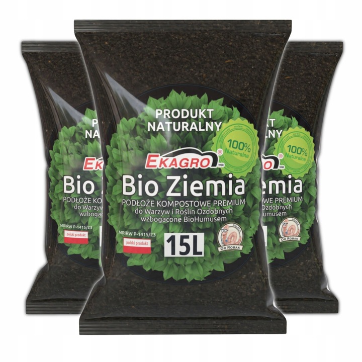 Bio Ziemia Ogrodowa Uniwersalna z EKO Nawozem Podłoże od Dżdżownic