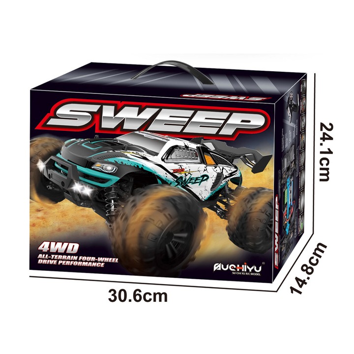 SAMOCHÓD RC BEZSZCZOTKOWY DO 70 KM/H SCY 16101 PRO ZDALNIE STEROWANY 4x4