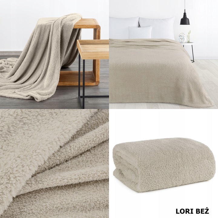 Komplet narzut na kanapę + fotele gruby ciepły koc mikrofibra 3D kolory HIT