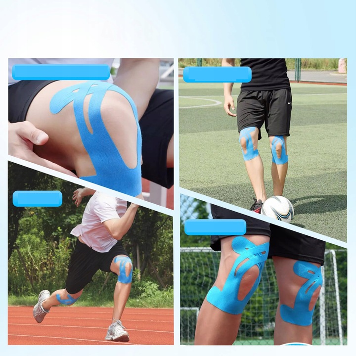 WYSOKIEJ JAKOŚCI TAŚMA KINEZJOLOGICZNA na ciało kolano 12 PCS