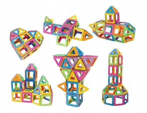 KLOCKI MAGNETYCZNE 3D MAGNETIC 70el Edukacja Panel
