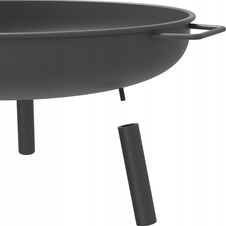 palenisko ogrodowe surowa stal czarne Ø58 cm misa do ogniska pod