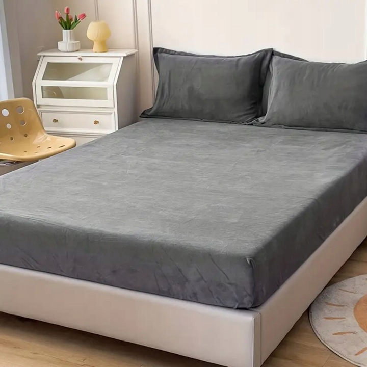 PRZEŚCIERADŁO Z GUMKĄ 200x220 PLUSZOWE POLAROWE MIŚ MIĘKKIE CIEPŁE KOLORY