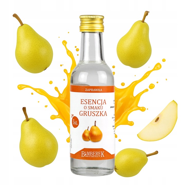 Zaprawka esencja o smaku GRUSZKI NA 16L BARDZO WYDAJNA domowy trunek likier