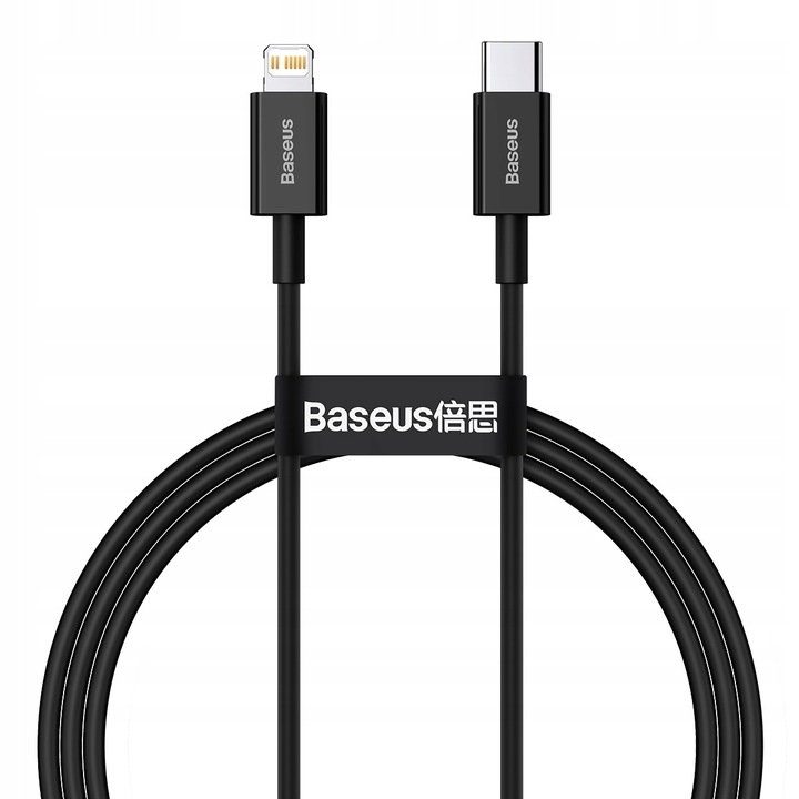 BASEUS KABEL USB-C SZYBKIE ŁADOWANIE PRZEWÓD DO LIGHTNING IPHONE PD 20W 1M