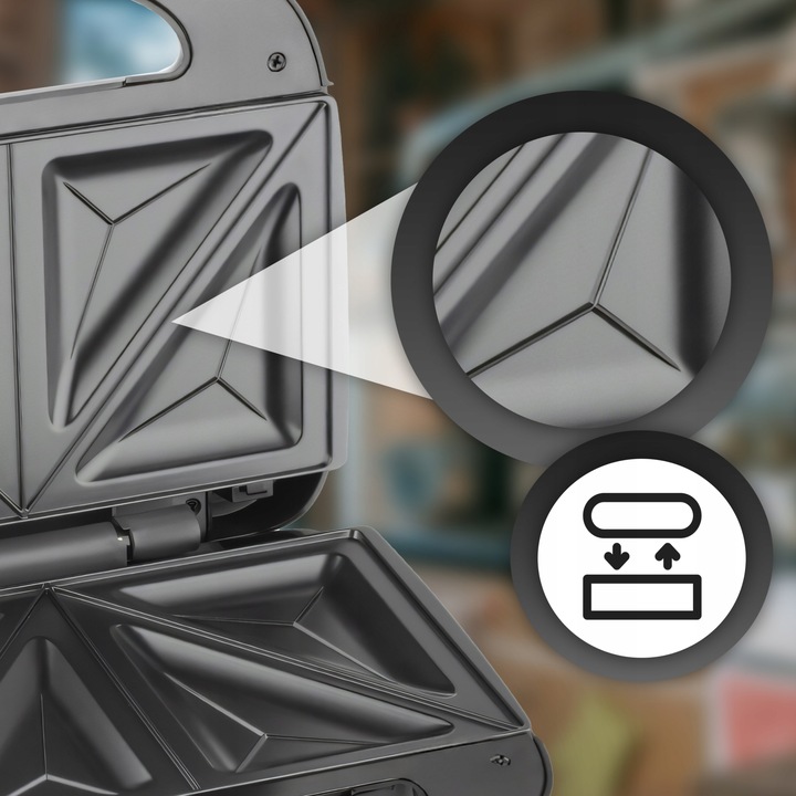 OPIEKACZ TOSTER DO KANAPEK CERAMICZNY DO CHRUPIĄCYCH TOSTÓW SANDWICH