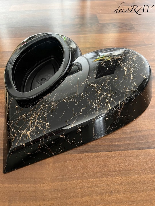 SERCE na Grób RÓŻNE KOLORY Podstawa na Stroik Wzór Marmur Kompozycja