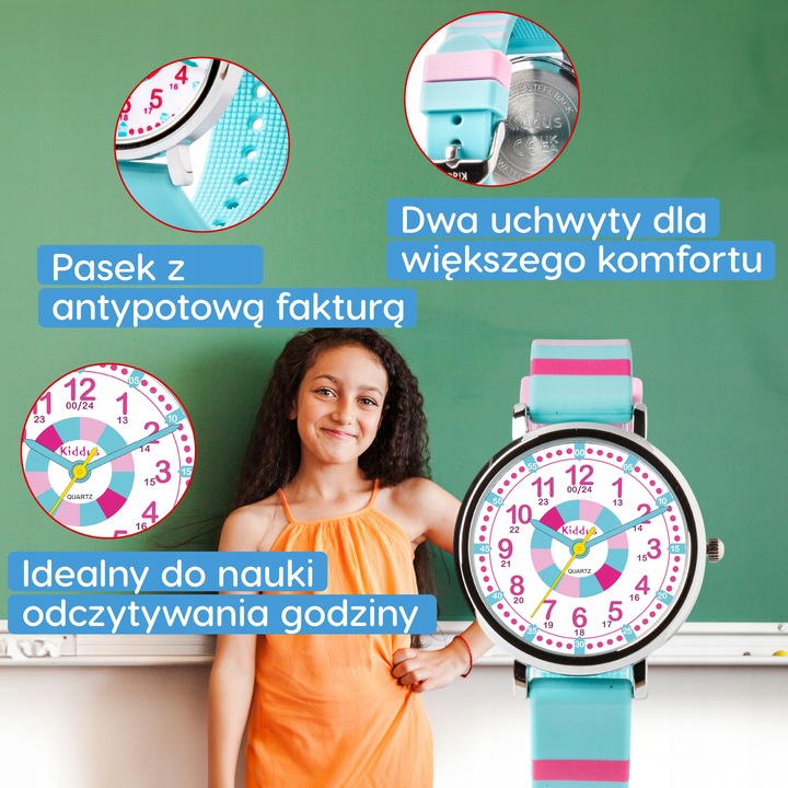 Kiddus Time Teacher Pink & Turquoise