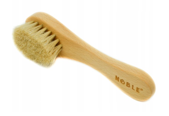 Szczotka naturalna z konia do masażu na sucho twarzy dekoltu biustu