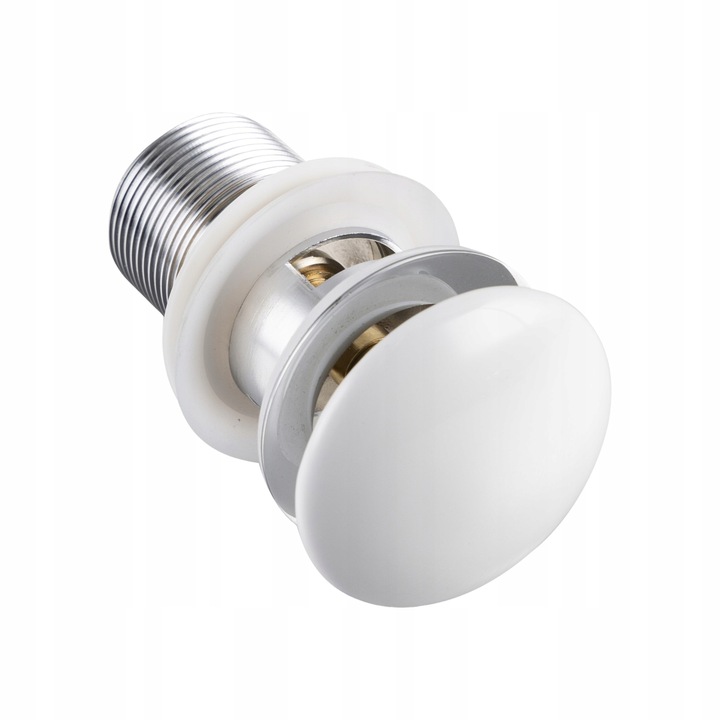 KOREK DO UMYWALKI CERAMICZNY Biały umywalkowy z przelewem