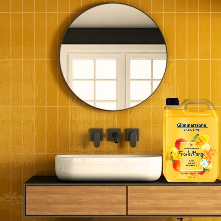 GLIMMERSTONE KREMOWE MYDŁO W PŁYNIE DO RĄK NAWILŻAJĄCE - ŚWIEŻE MANGO - 5L