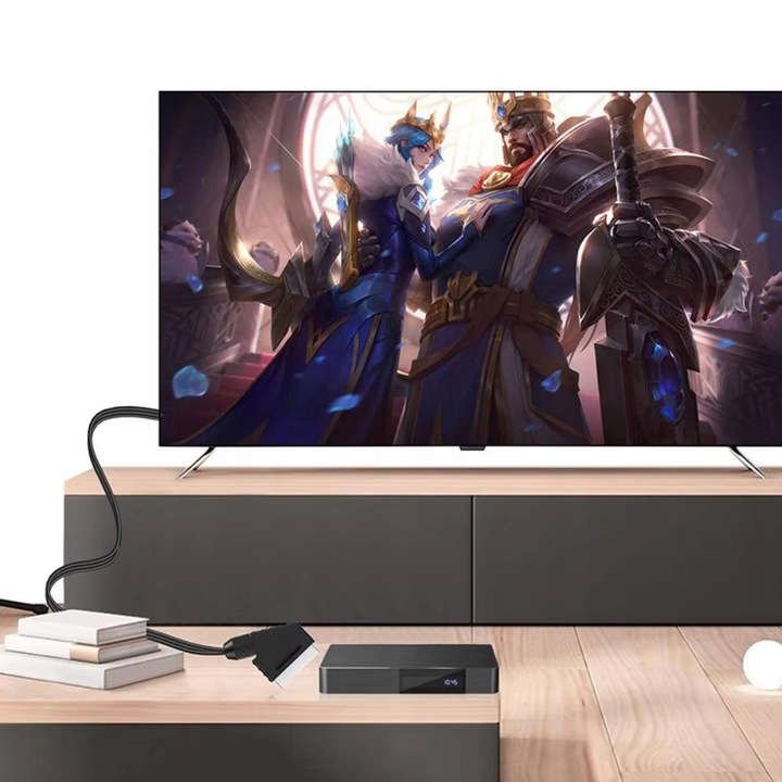 Kabel adapter konwerter z Euro / Scart do HDMI 1080p przejściówka TV