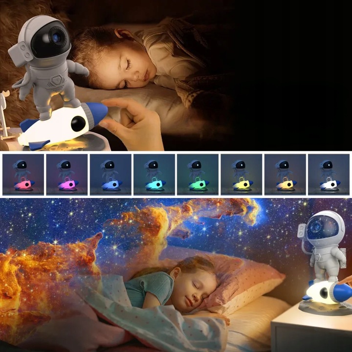 Projektor Gwiazd Lampka Nocna LED USB Planetarium 13x Dysk Planety 4K HD
