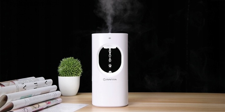 NAWILŻACZ powietrza LAMPKA NOCNA mgiełka ANTYGRAWITACYJNY