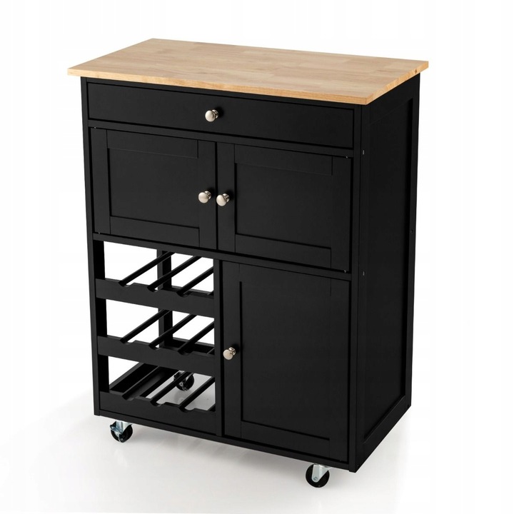 WÓZEK KUCHENNY WYSPA SZAFKA KOMODA NA KÓŁKACH