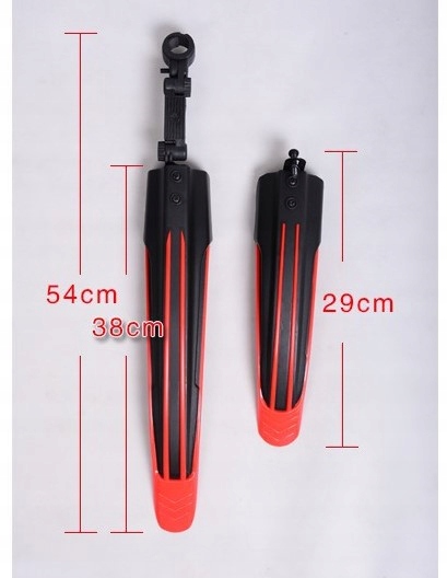 BŁOTNIKI ROWEROWE ROWER ZESTAW KOMPLET PRZÓD TYŁ 2 SZT MTB 24-26 CZARNY