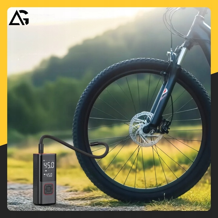 KOMPRESOR ROWEROWY SAMOCHODOWY AKUMULATOROWY POMPKA SPRĘŻARKA