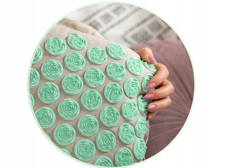 MATA DO AKUPRESURY Z KOLCAMI + PODUSZKA + TORBA