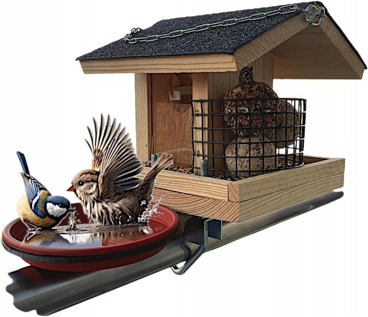 Karmnik dla ptaków na balkon Impregnowany SOLIDNY Poidło - Producent