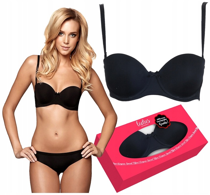 HENDERSON BIUSTONOSZ RAFF BARDOTKA CZARNY 80E