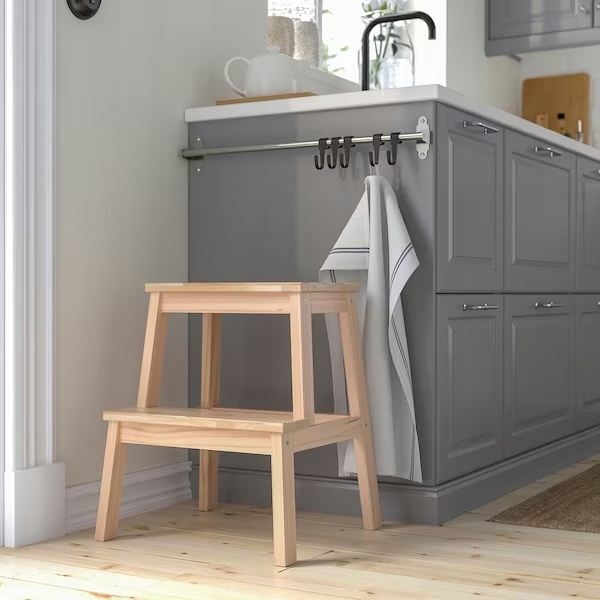 IKEA BEKVAM taboret ze schodkiem podest BUK