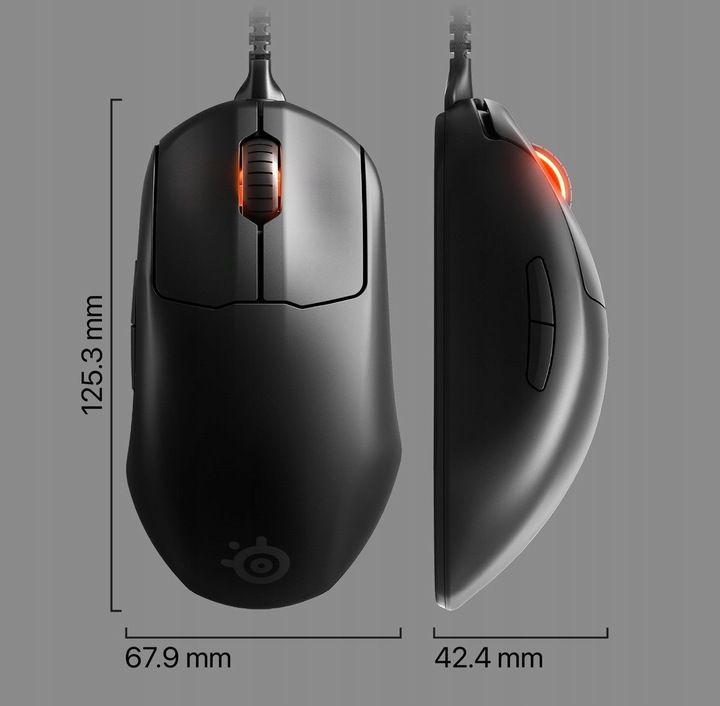 MYSZ GAMINGOWA PRZEWODOWA STEELSERIES 62533 PRIME SENSOR OPTYCZNY 18000 DPI