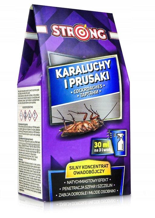 ŚRODEK NA KARALUCHY I PRUSAKI. SILNY OPRYSK NA KARACZANY STRONG 30 ML