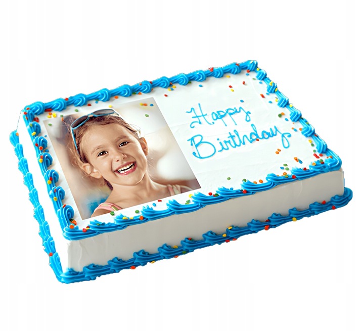 WYDRUK CUKROWY MASA CUKROWA Z TWOIM ZDJĘCIEM GRAFIKĄ A4 NA TORT + TEKST