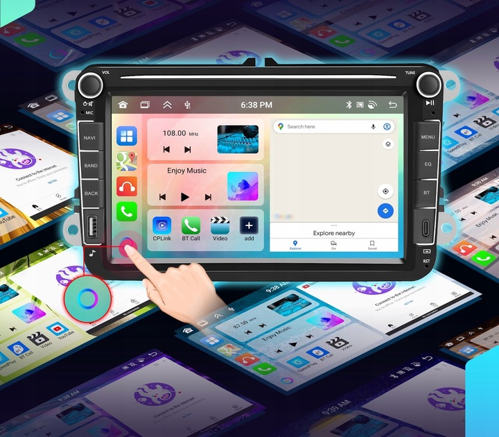 RADIO do VOLKSWAGEN SEAT SKODA VW PASSAT B6 B7 GOLF 5 V 6 WIFI ANDROID