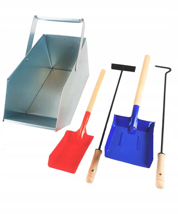 WĘGLARKA DUŻA POJEMNIK NA WĘGIEL ZESTAW 5szt