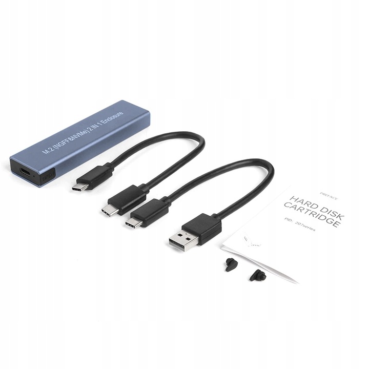 Adapter Kieszeń dysk 3.1 M.2 USB-C obudowa 10Gb/s