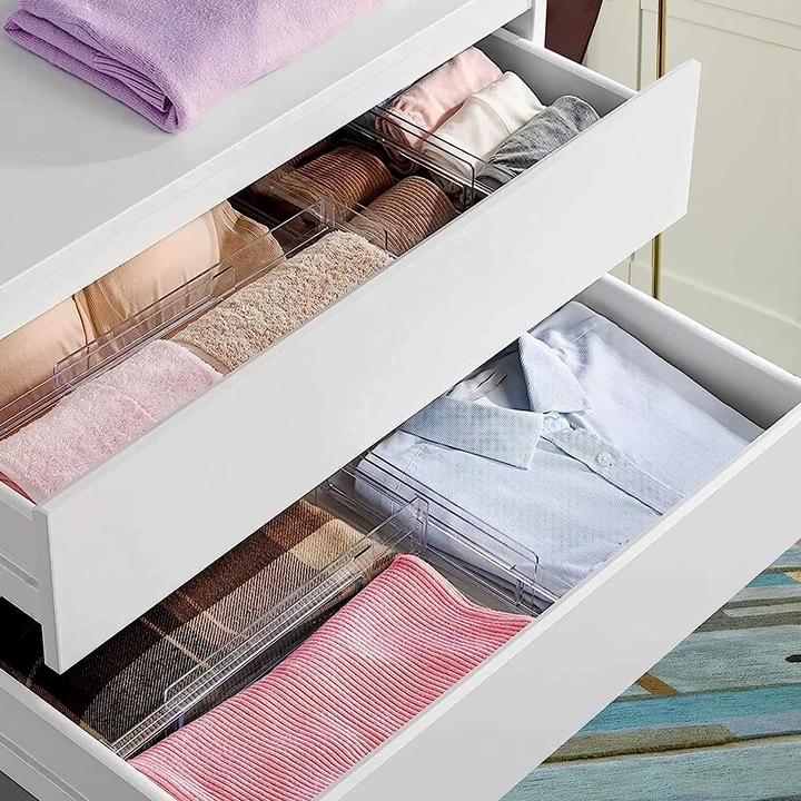 8szt ORGANIZER DO SZUFLADY PRZEGRÓDKA REGULOWANA SEPARATOR